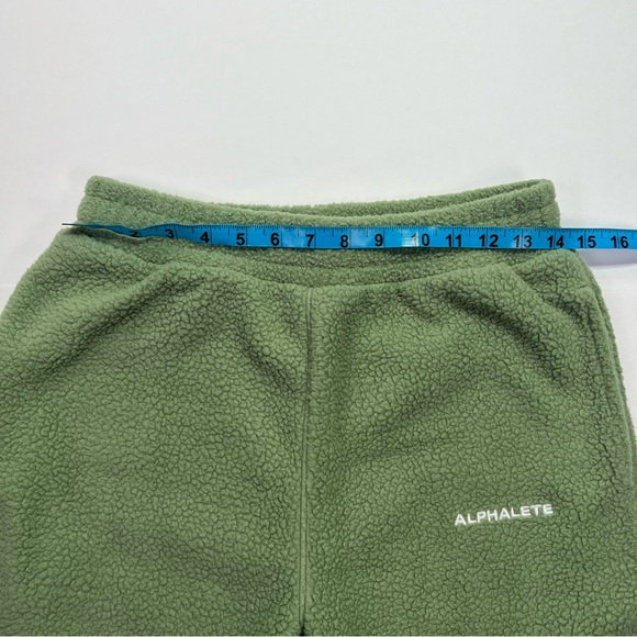 Alphalete King Jogger, Unisex Textured Plush Jogger - sage, S - Picture 6 of 10